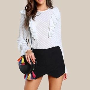 Shein Black Envelope Skort
